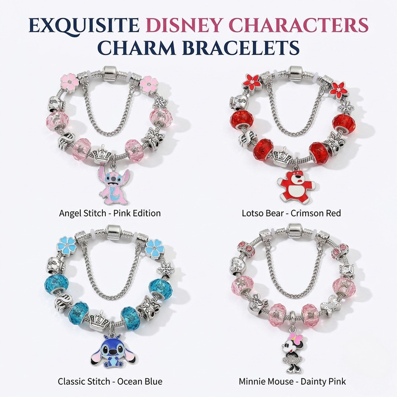 European and American Hot-Selling Pandora Beaded Bracelets for Women, Cartoon Anime Peripheral DIY Charm Bracelets for Girls, Wholesale European and American Hot-Selling Pandora Beaded Bracelets for Women, Cartoon Anime Peripheral DIY Charm Bracelets for Girls, Wholesale