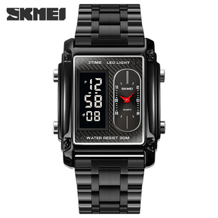 skmei 1868�����p�@��ӱ� �r������ʿ�W����ˮ䓎����羳Ƥ����