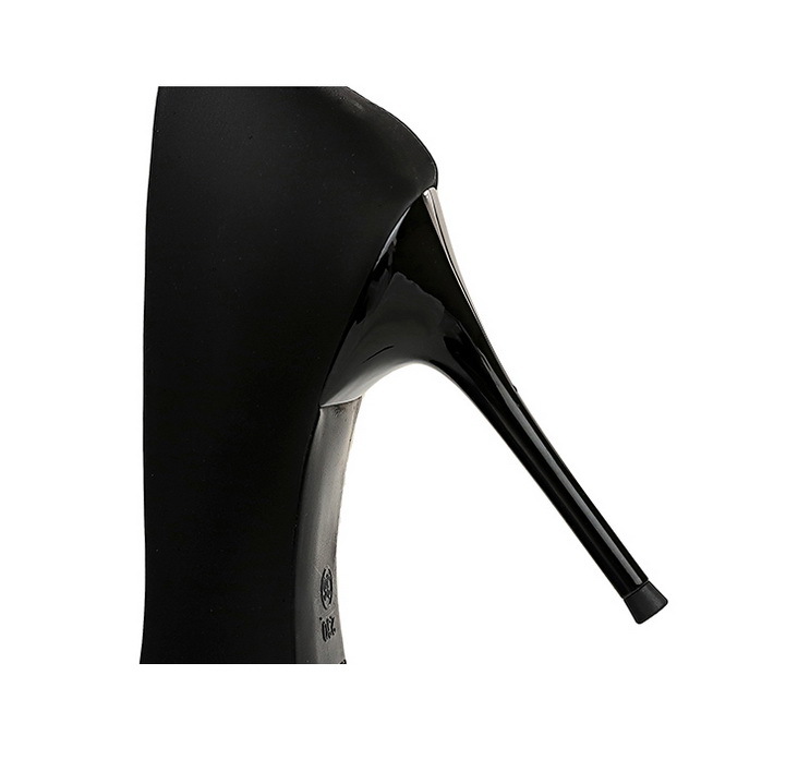 High Heels Stiletto High Heels Damenschuhe flacher Schnitt Pointe Strass Bogen Einzelschuh Damen_voghion.com