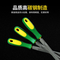 Xianjian Rubber Handle Triangular File Large Plate File Steel File Bench File Flat File Plate File 6-12 Coarse Medium Fine Teeth