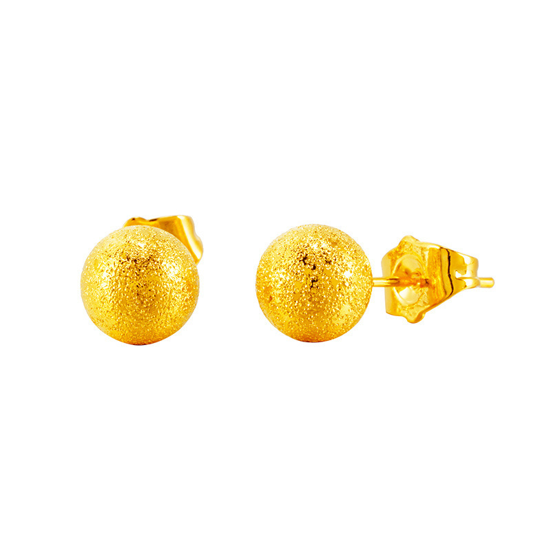 Pendientes esmerilados de 8mm