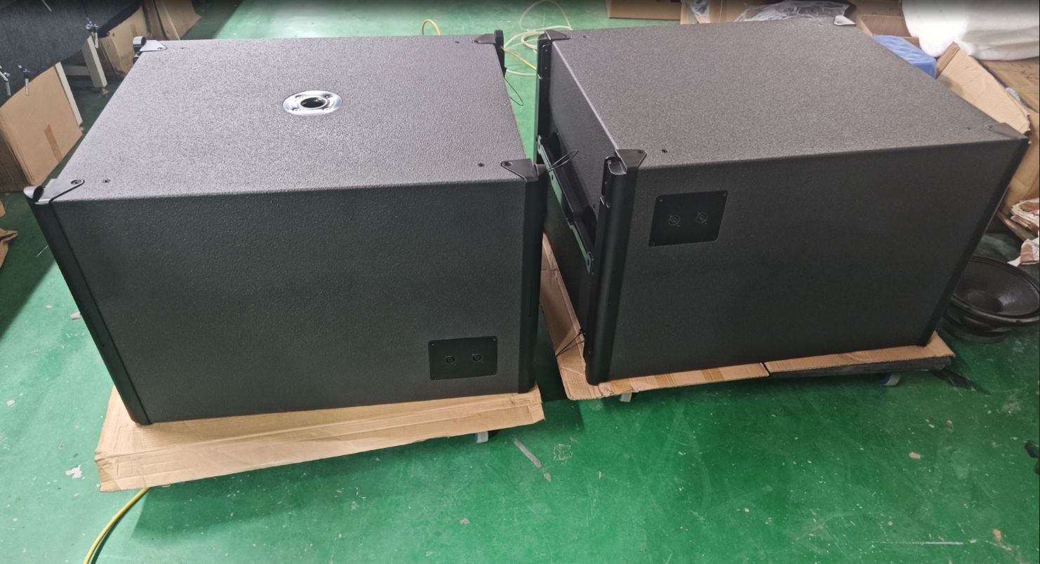 Individual doble 10 pulgadas de 18 pulgadas línea matriz de audio gran boda hotel escuela concierto impermeable etapa altavoz traje