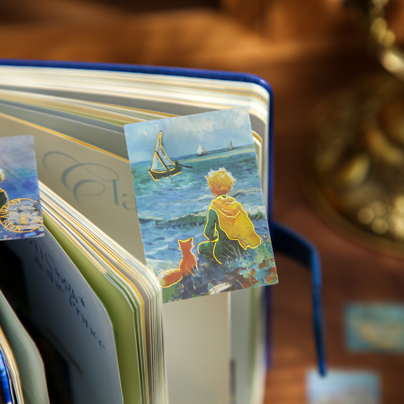 Paquete de pegatinas Mr. Paper Star Dream Art Museum Series Prince Illustrator Pvc Hand Material Paquete de pegatinas decorativas