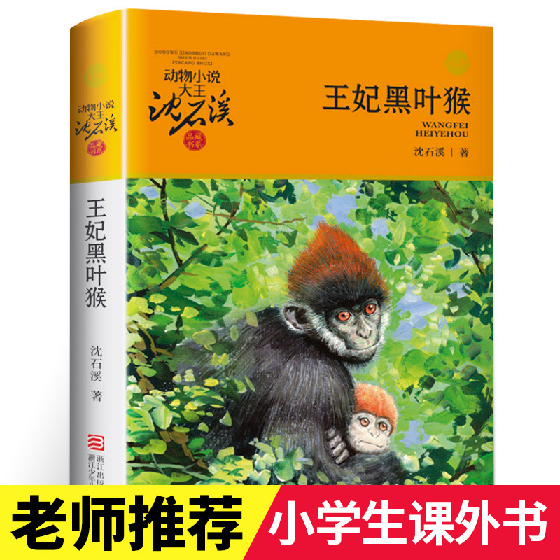 王妃黑叶猴 沈石溪品藏系列动物小说大王 长篇动物小说儿童文学故