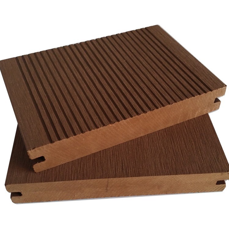 Fábrica de piso de plástico de madera al aire libre de plástico sólido piso de madera patio jardín ingeniería al aire libre decorativo Placa de agujero cuadrado anti-corrosión
