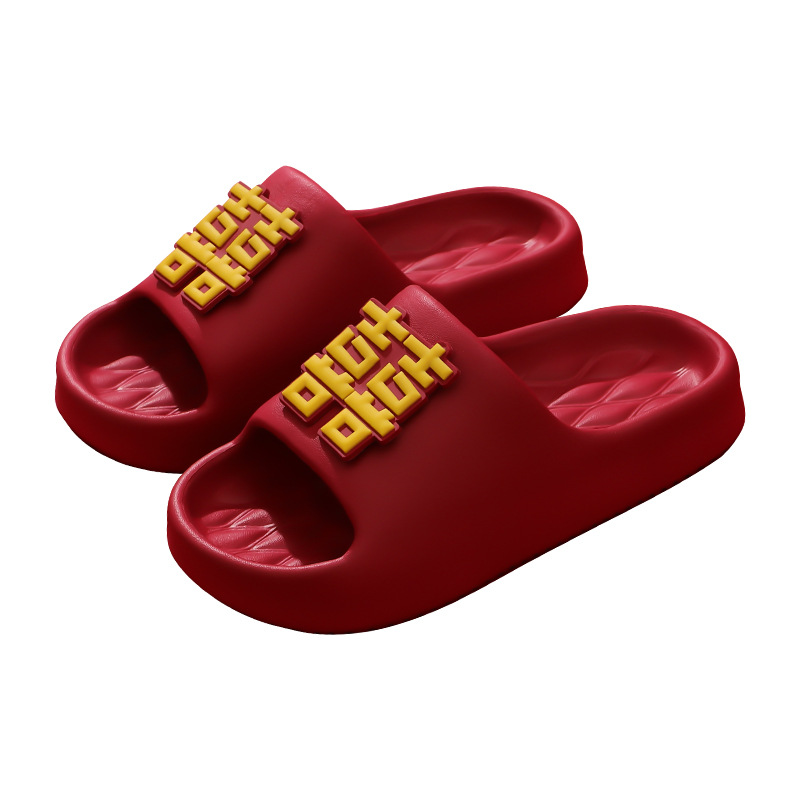 autumn fashionable cartoon cute women's slippers platform