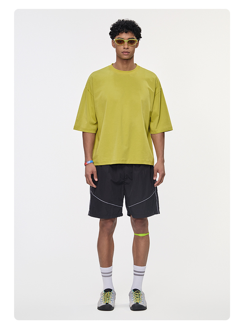 Men's Clothing Mint Short And Wide Cool Feeling Short-sleeve T-shirt_viptrois.com