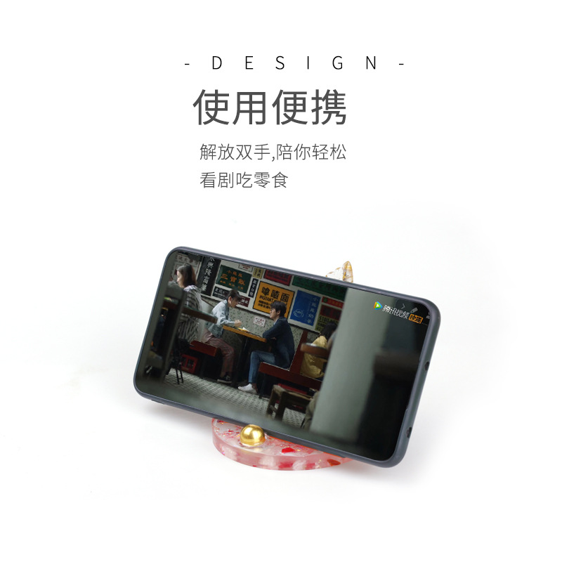 天然水晶砂利ドリップマーメイドしっぽ完成品置物怠け者デスクトップ携帯電話スタンドプレゼント