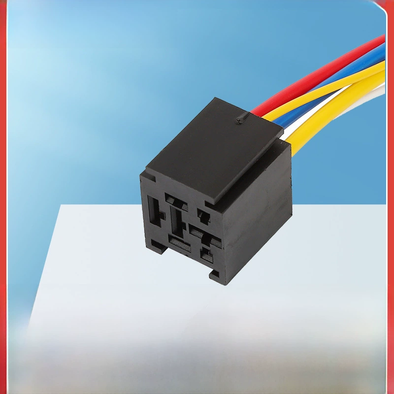 Питание розеточно-реле для автомобиля 40A, электропитание 80A12V24V, 4-футовая линия ремня, 5‑контактная гнездо база