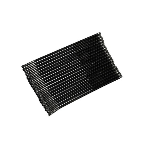 Black wavy one-word clip bridal hair wire clip cross-border European and American simple colorful small hair clip Amazon hair clip