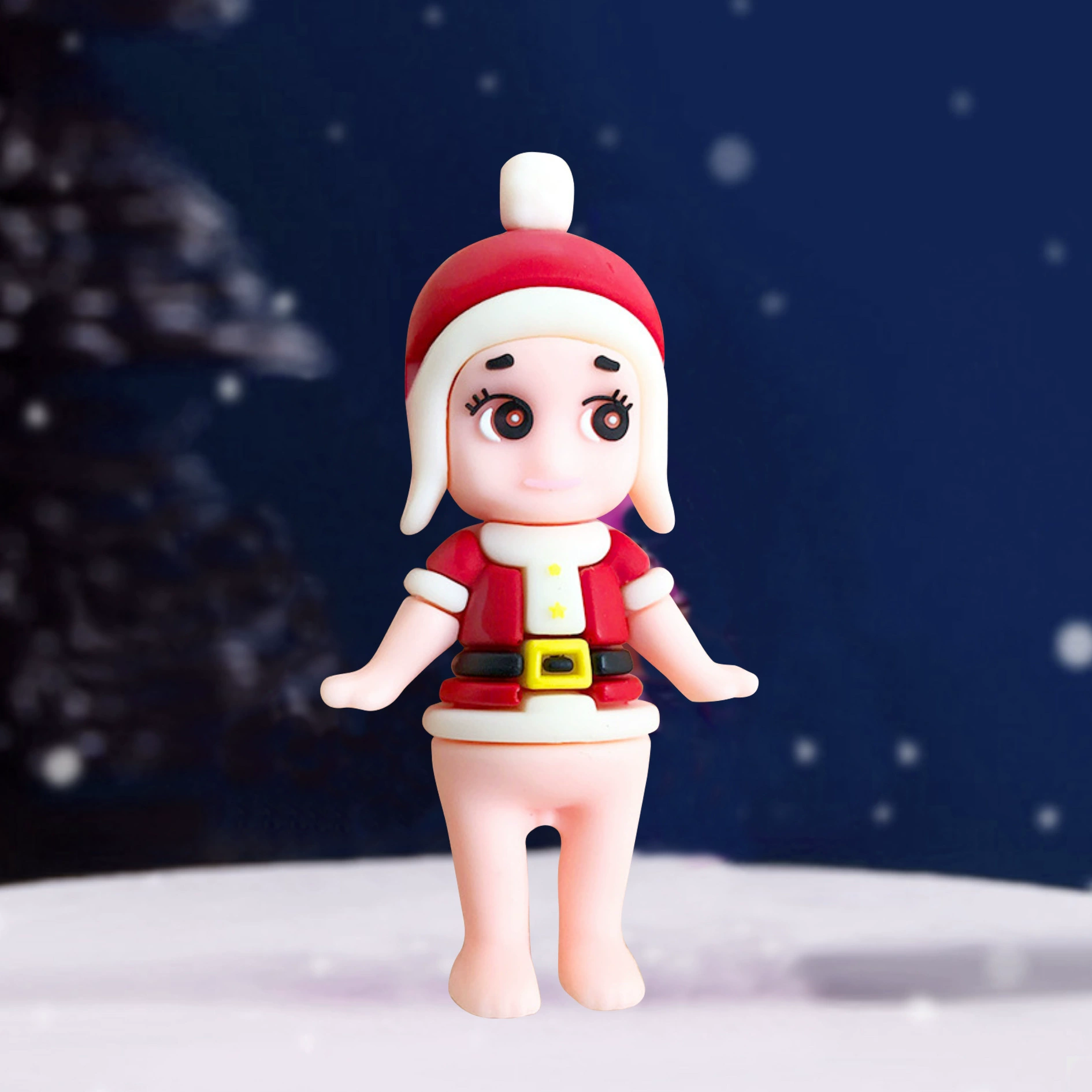 Украшение кクロ-border Рождество мягким клеем, подарок Santa Snowman elk ornaments festive dessert dress