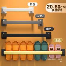 浴室拖鞋架免打孔卫生间置物架鞋子毛巾收纳厕所壁挂沥水代发