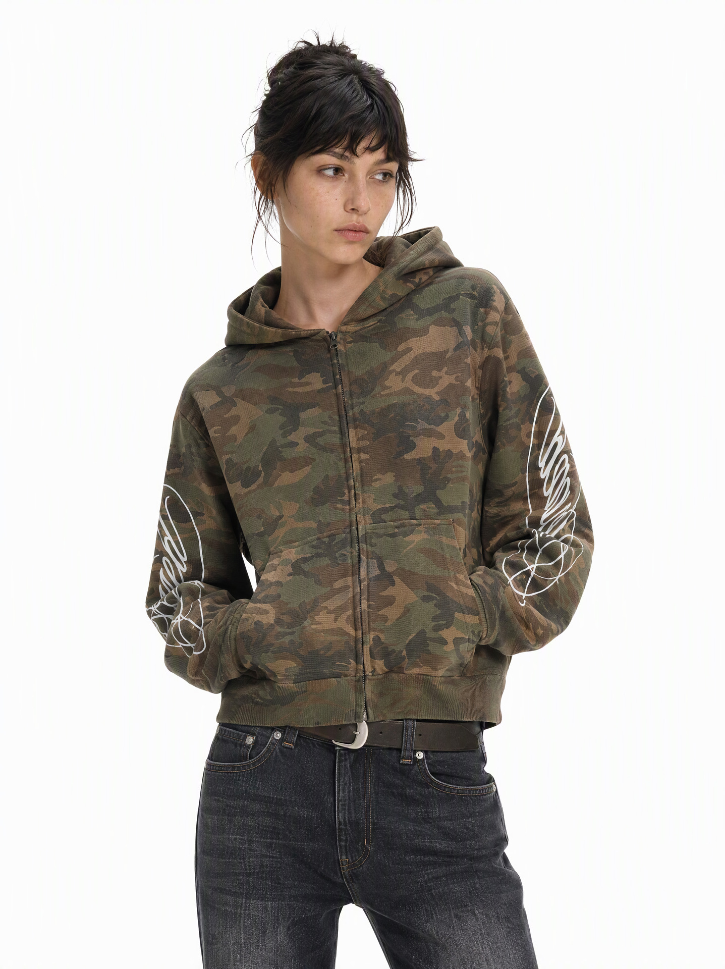 MADEEXTREME Camouflage Boxy Hoodie