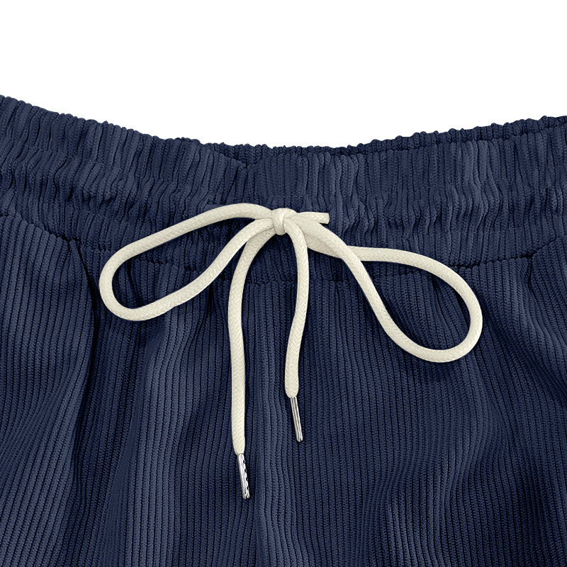 Completo camicia e pantaloncini in velluto a coste uomo caccia_voghion.com