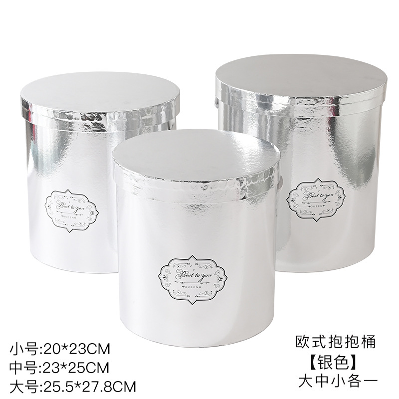 Cubo de abrazo Cubo de ramo Cubo de bricolaje clásico Cubo de tres brazos Espesar Floristería sin tapa Caja de embalaje de flores Caja de regalo de flores