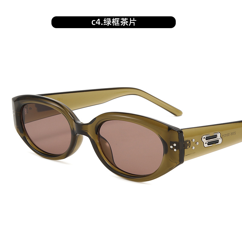 Nuevas gafas de sol Gafas de sol de ojo de gato Gafas de sol delgadas para mujer Gafas de sol anti-ultravioleta Advanced Sense Retro Black Frame