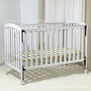 Baby crib clearance with mattress in stock wholesale children's bed shaker desk European and American export foreign trade cross-border baby bed