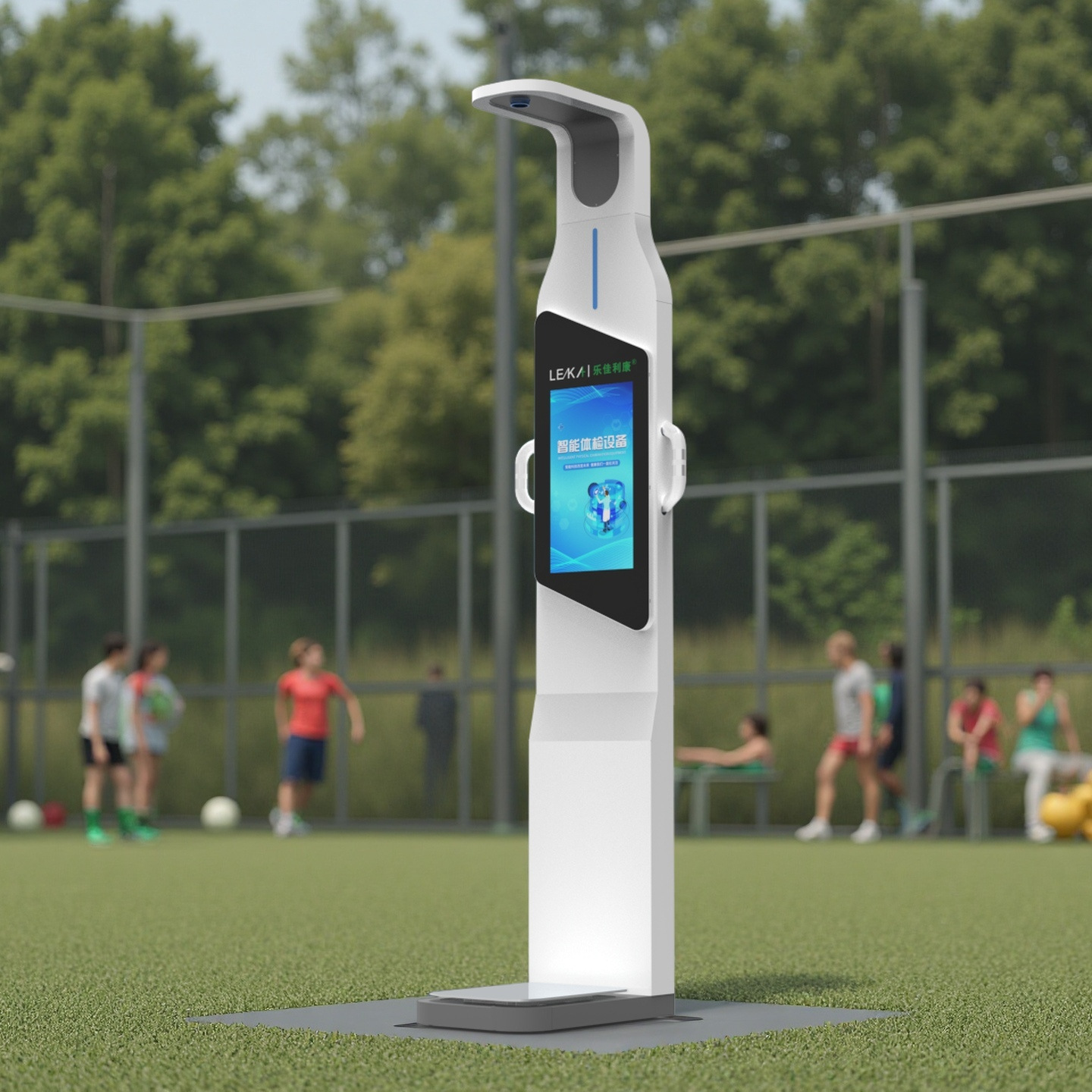 智慧体育公园智能健身驿站体测仪 健身自助心率体重体检机