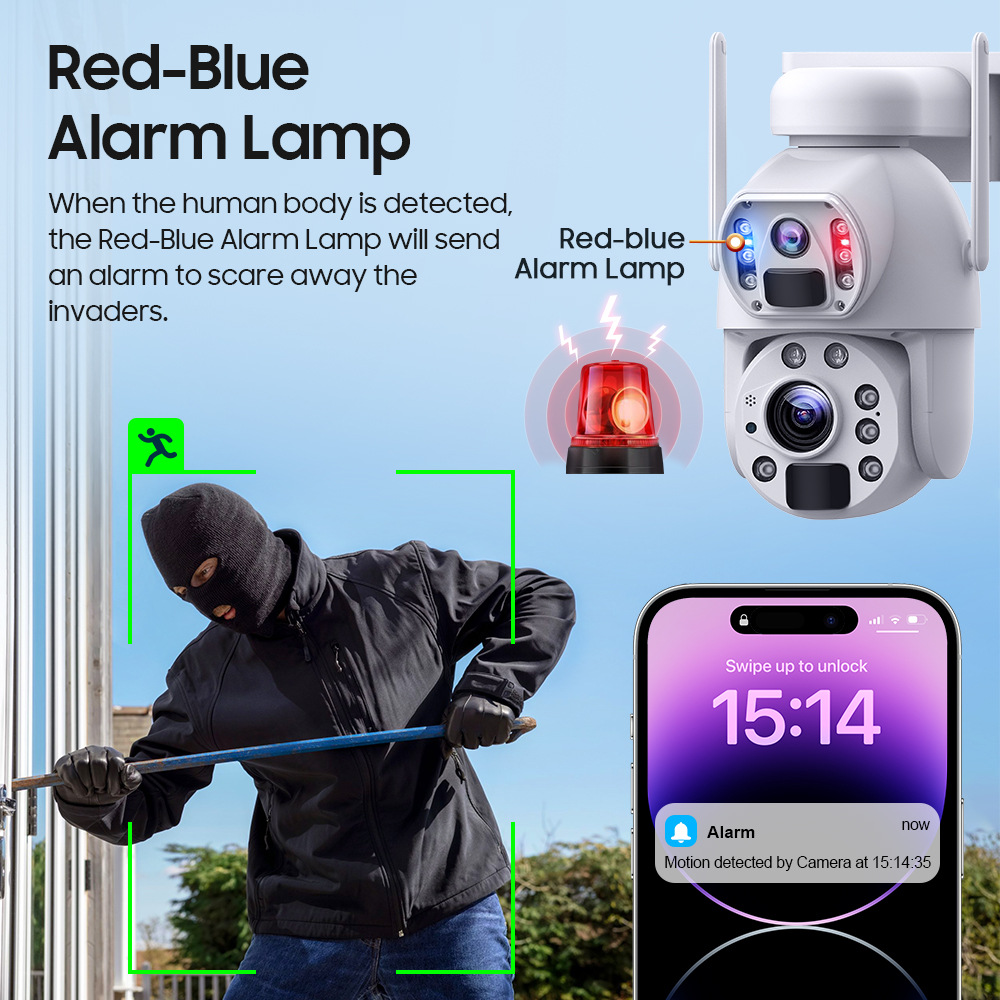 6.000.020 veces la cámara de vigilancia solar del zoom óptico UBOX se dobla la cámara de vigilancia del bajo consumo de energía