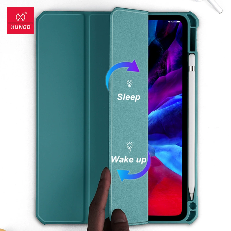 Защитный чехол для планшета 讯迪, для iPad Pro 12.9 (2022) с отделением для стилуса, прозрачный, против выпадения