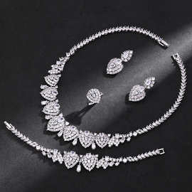Glam CZ Bridal Jewelry Set Fashion Statement Factory Direct