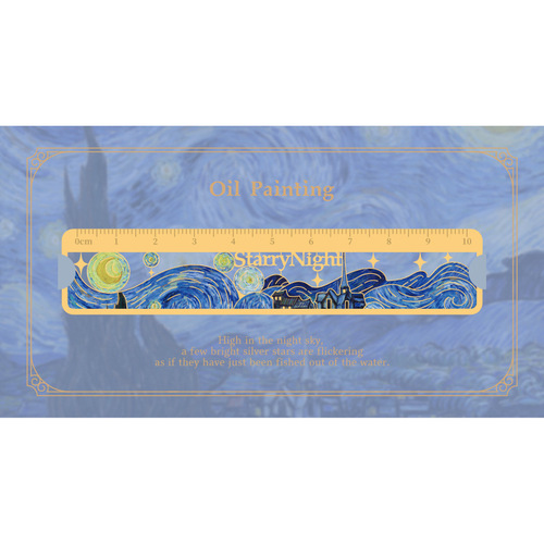 Creative and Inspirational Metal Bookmark with Traditional Chinese Style Landscape Design, Combining Functionality as a Ruler, Cultural and Creative Gift, Perfect for Teacher's Day