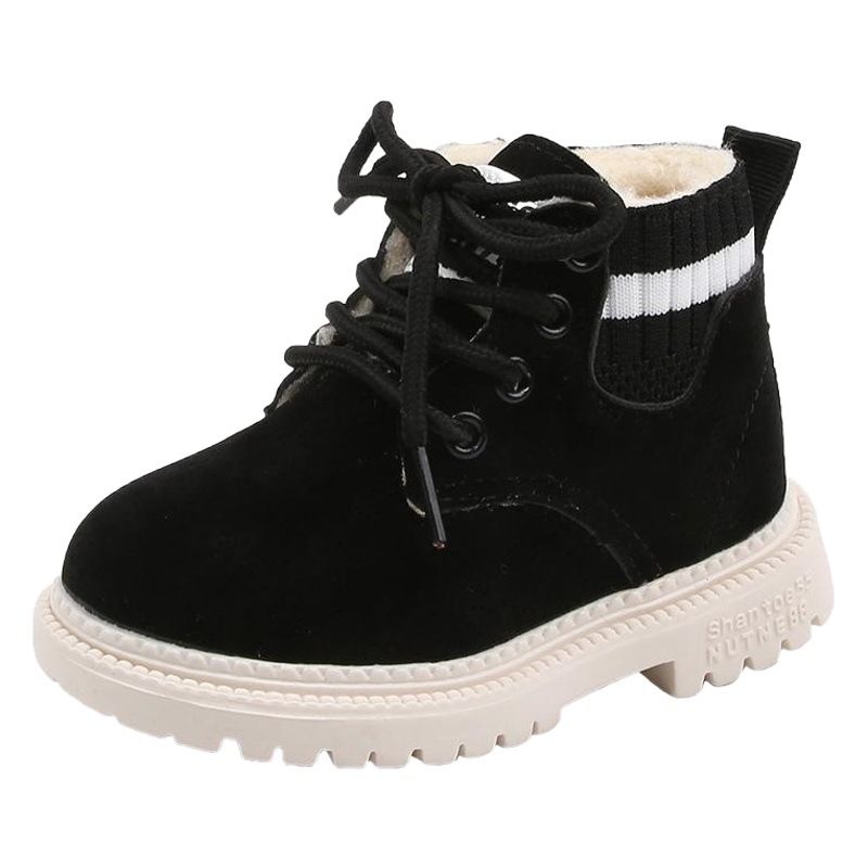 Boys' Boots, Kidsren's Martin Boots, Fleece-Lined Cotton Shoes, Snow Boots, Kidsren's Leather Boots, Girls' Shoes, Dropshipping, Winter Style