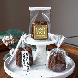 可露丽包装袋透明小蛋糕饼干曲奇卷边袋烘焙扎丝袋子玛德琳自封袋