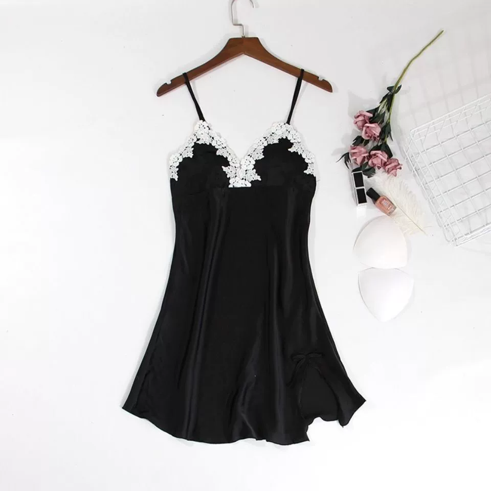 Сексуальная летняя пижама, кружевная тонкая топ-бюстье, slip dress, интернет-знаменитость, обтягивающее