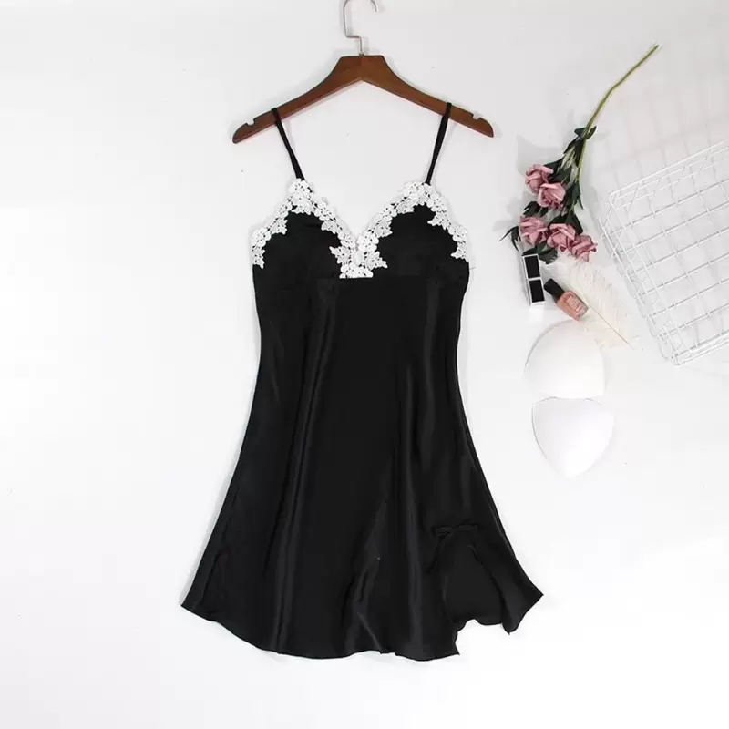 Сексуальная летняя пижама, кружевная тонкая топ-бюстье, slip dress, интернет-знаменитость, обтягивающее