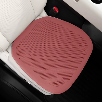 Cushion Cover, Ventilated Seat Cushion, Seat cushion, seat cover - volcano-red-nappa-leather-punch-style-front-seat-cushion-1-pack