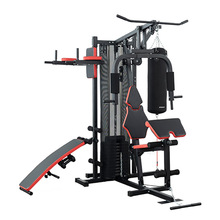 室内三人站综合训练器立式家用大型组合器械力量多功能健身器材