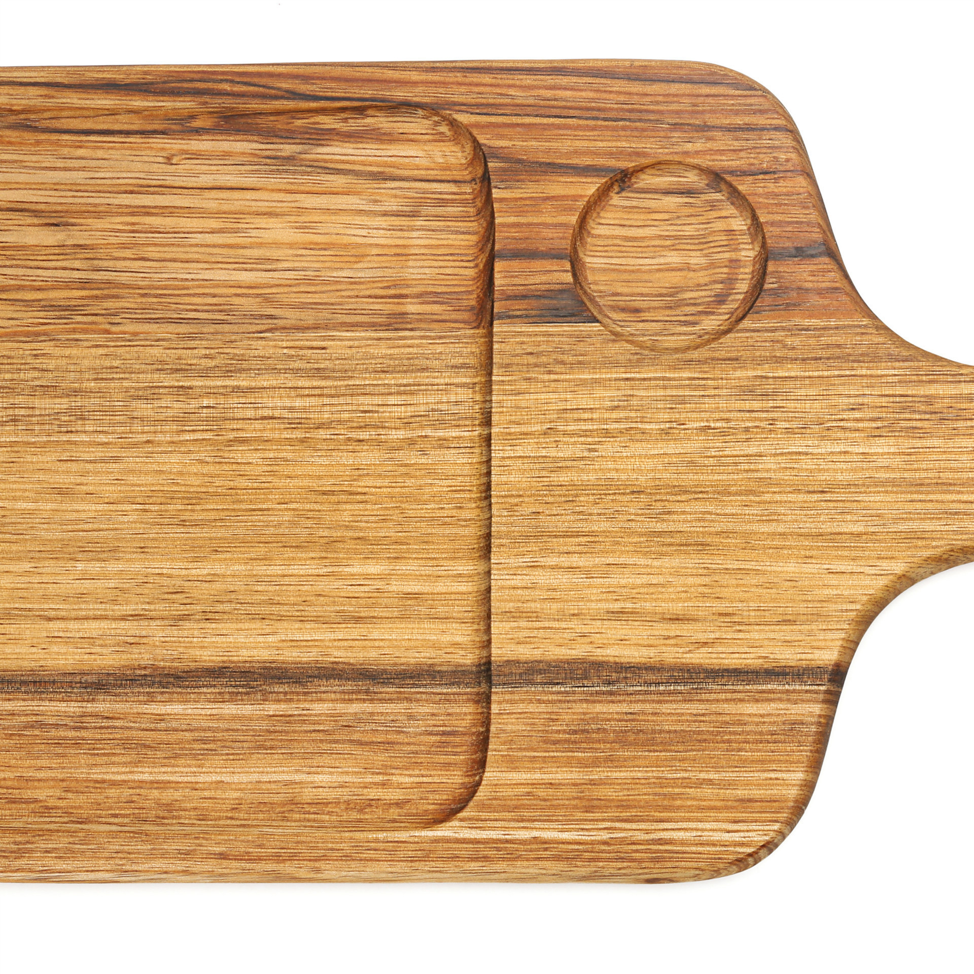 Tablero de pan de madera directo de fábrica transfronteriza con mango tablero de suplemento de comida de plato de fruta de postre de madera de cebra