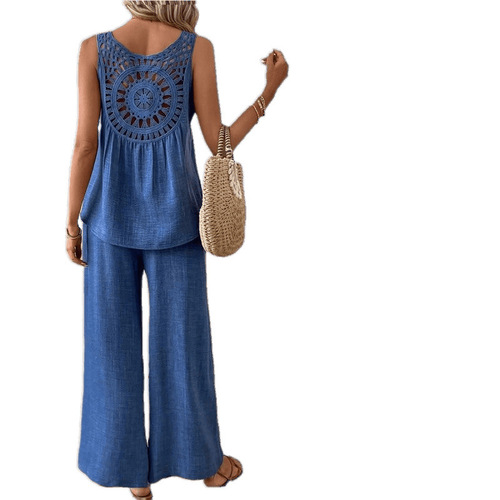 Elegant, Fashionable, and Classy Solid-Color Backless Lace Trim Set