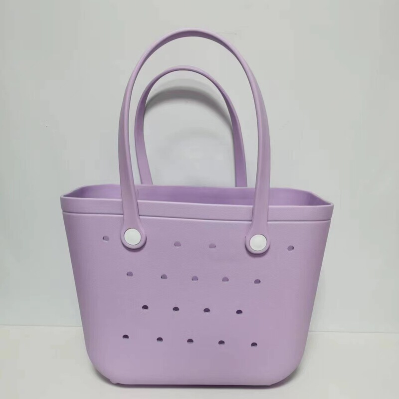 Direct Sales from Foreign Trade Factories: Eva Beach Bag, Tote Bag, Wear-Resistant, Extra-Large, Niche Hole Bag, Handbag, Candy Color Direct Sales from Foreign Trade Factories: Eva Beach Bag, Tote Bag, Wear-Resistant, Extra-Large, Niche Hole Bag, Handbag, Candy Color
