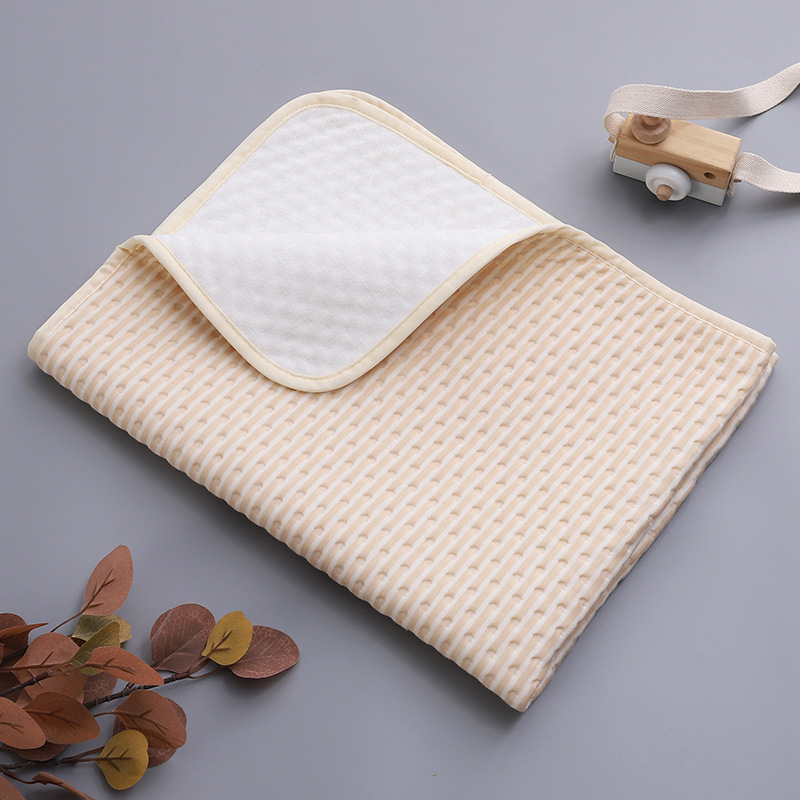 Marrón y rayas blancas