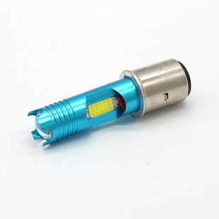 Source factory New 2COB motorcycle headlight with lens colorful demon eye H4 BA20D P15D car light