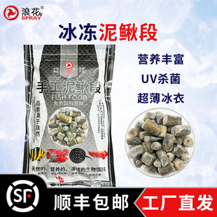 Langhua 500g Frozen Loach Segment Loose Frozen Natural Fish Food Medium and Large Fish Food Arowana Tiger Fish Stingray Feed