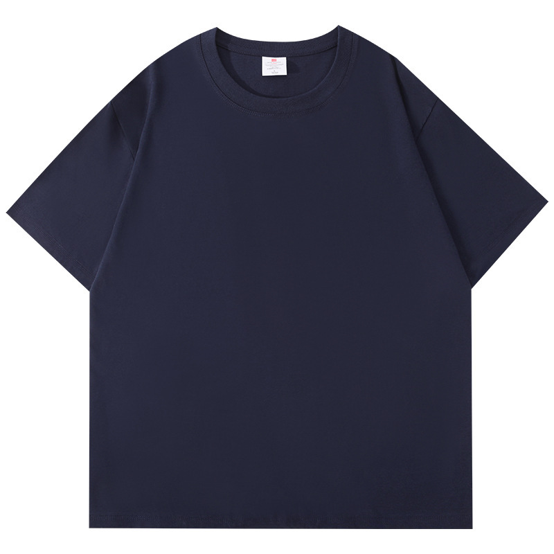 2025 ヘビーウェイト 100% 新疆綿半袖 Tシャツ男性と女性のための夏ルーズで多用途な半袖 Tシャツ大きいサイズ Tシャツ|undefined
