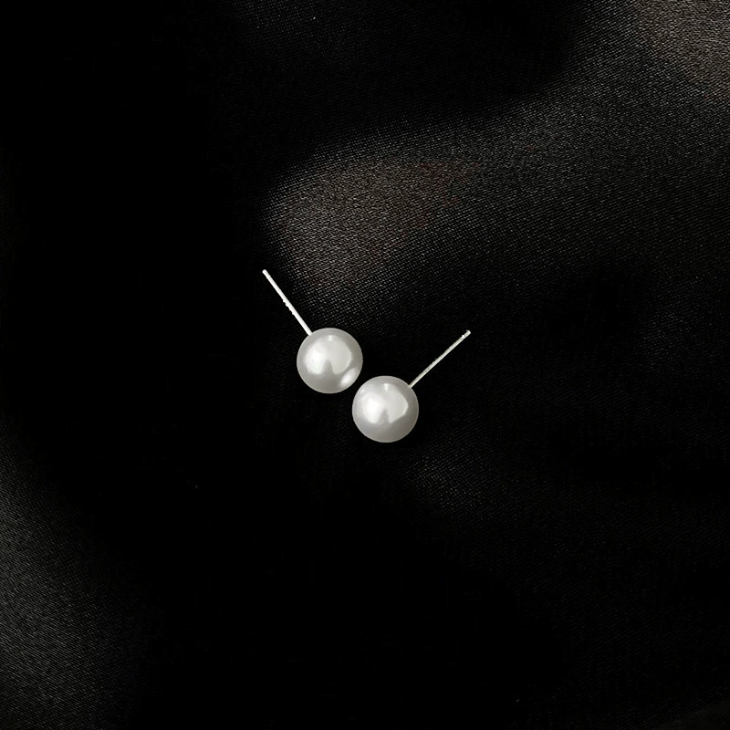 Серебряная игла, минималистичные серьги из жемчуга, образец серебро 925