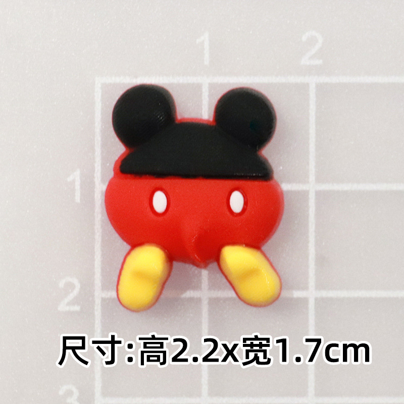大小ミッキーミニーミッキーマウス DIY 漫画装飾アクセサリー携帯電話ケースパッチ下駄スリッパバックルステッカー|undefined