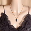 Black accessory, design pendant, short necklace, European style, trend of season, simple and elegant design