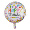 18 -inch birthday happy circular aluminum film balloon Happy Birthday aluminum foil balloon new children's toys