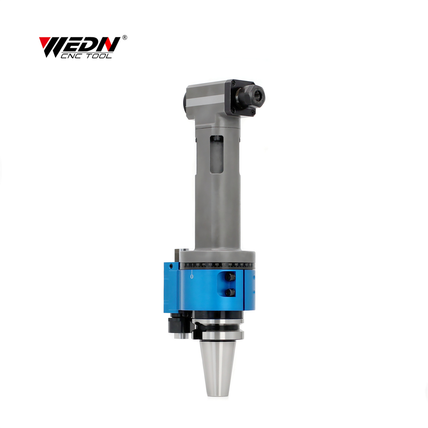 BT40加长侧铣头加工中心ER角度头主轴横铣万能头CNC高精高速侧铣