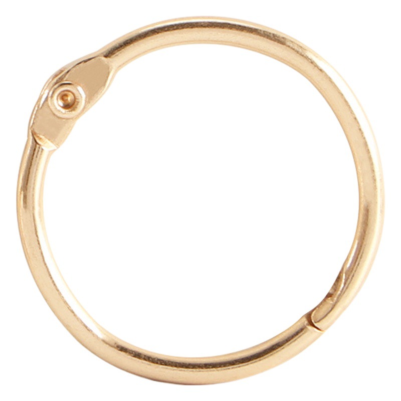 Fábrica encuadernación directa ins color anillo de hojas sueltas hebilla anillo de libro de metal anillo de Tarjeta de Cuenta de mano anillo de apertura de libro de hojas sueltas