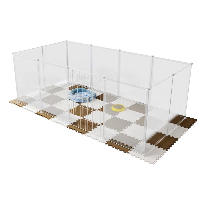 Valla para mascotas transfronteriza hogar interior pequeño perro gato jaula espacial de gran tamaño aislamiento de perro red valla de la puerta