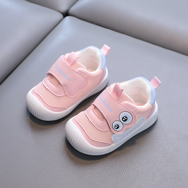 Zapatos para niños pequeños de primavera y otoño para niños, fondo suave para niños, transpirable para niñas, zapatos deportivos de malla para niños casuales antideslizantes