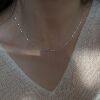 Necklace, chain for key bag , silver 925 sample, 2022 collection, light luxury style, simple and elegant design