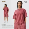 Short sleeve-new jujube red