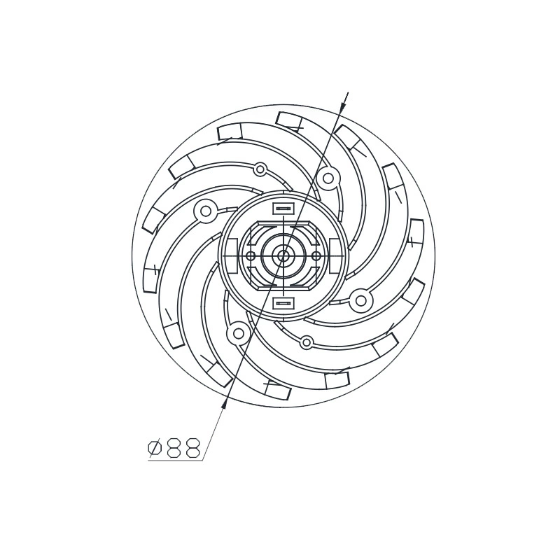 Engine, vacuum cleaner, 2v, 2v, 85mm